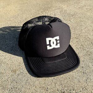DC Black Trucker Hat Snapback